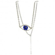 EVIL EYE SILVER NECKLACE